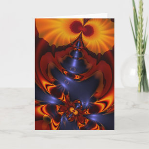 Golden Eyes – Amethyst & Amber Enchantment Holiday Card