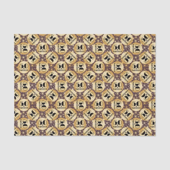 Golden Fabulous Fifty  Tissue Paper (Front)