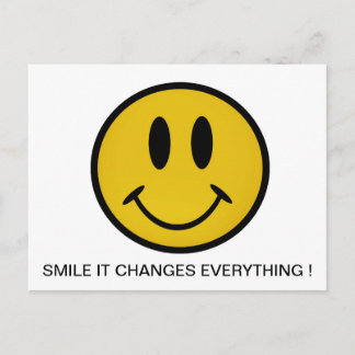 Golden face postcard