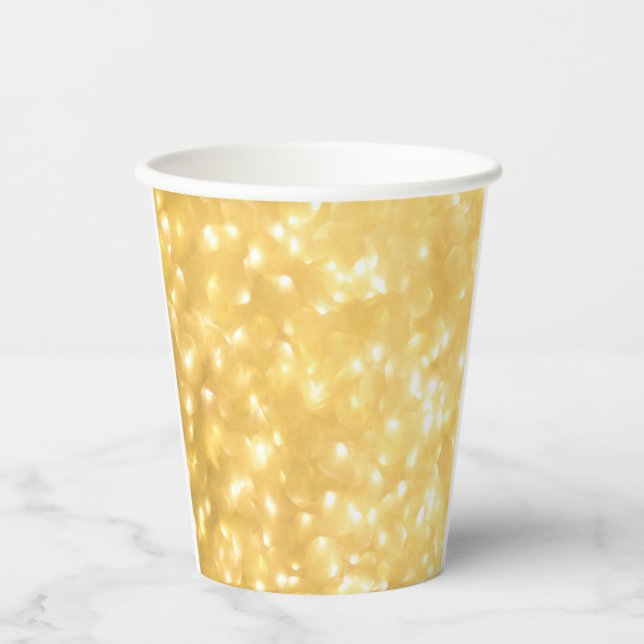 Golden Fairy Lights Paper cup (Front)