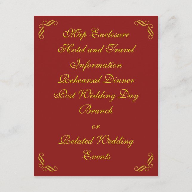 Golden Fairy Tale Enclosure Card (Front)