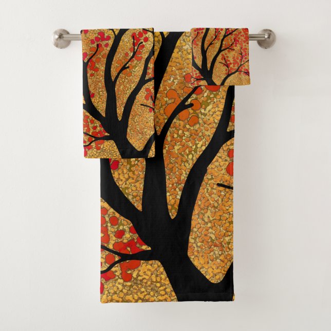 Golden Fall Bath Towel Set (Insitu)