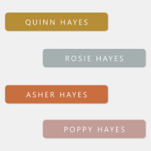 Golden Fall Name Labels