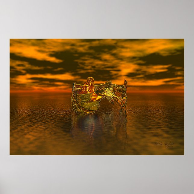 Golden Fantasy Angel Poster (Front)