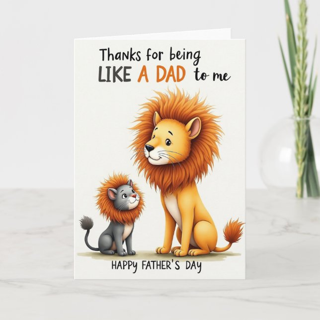 Golden Fathers Day Cats Card (Front)