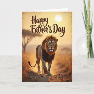Golden Fathers Day Stride Card
