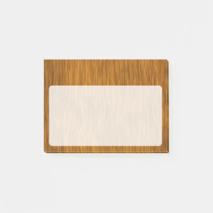 Golden Faux Rough Wood Background Post-it Notes