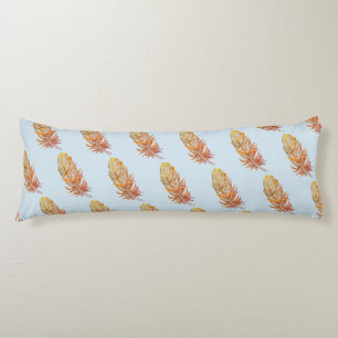 Golden Feather Art Polyester Body cushion