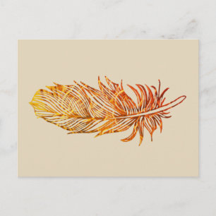 Golden Feather Postcard