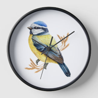 Golden Feathers Clock