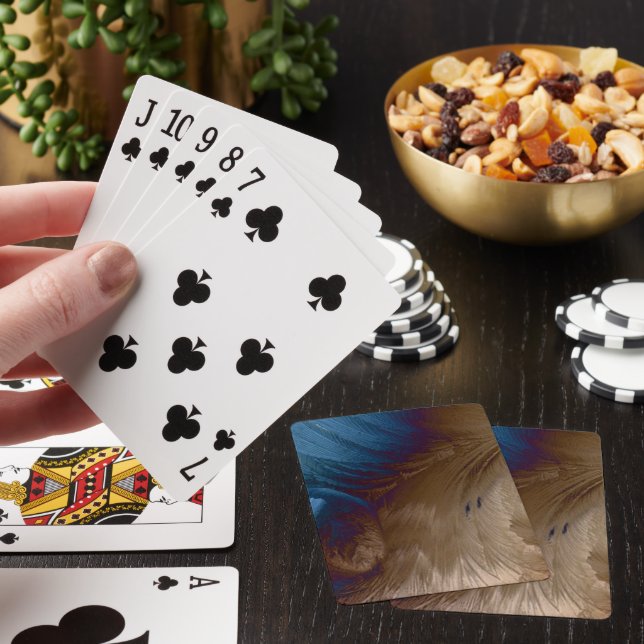 Golden Feathers Playing Cards (In Situ)