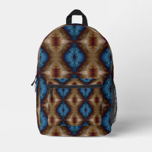 Golden Feathers Printed Backpack