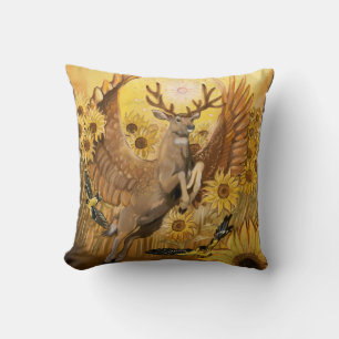 Golden Feilds Mule Deer Cushion