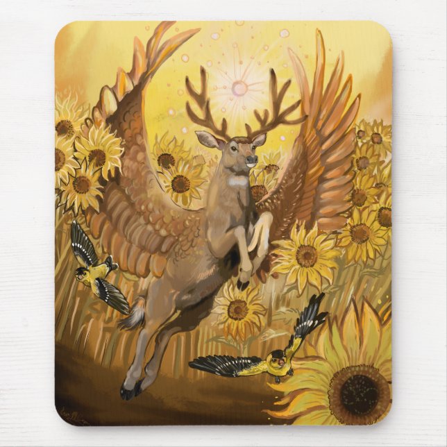 Golden Feilds Mule Deer Mouse Pad (Front)