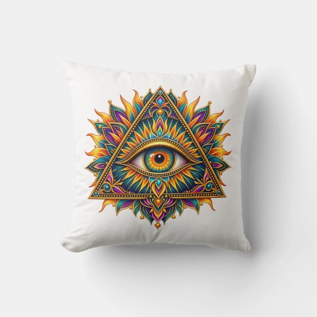 Golden Fern Eye Cushion (Front)