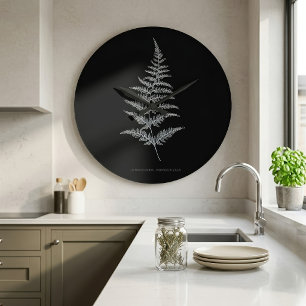 Golden Fern Frond, Gymnogramma Chrysophylla Large Clock