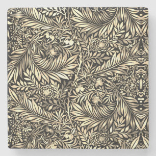 Golden Fern  Stone Coaster