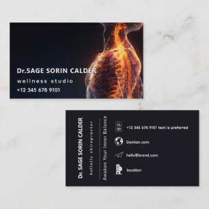 Golden Field Holistic Bodywork Business Card