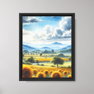 Golden Field Reverie Canvas Print