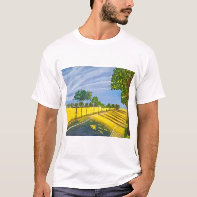 Golden Fields and Path T-Shirt (Front)