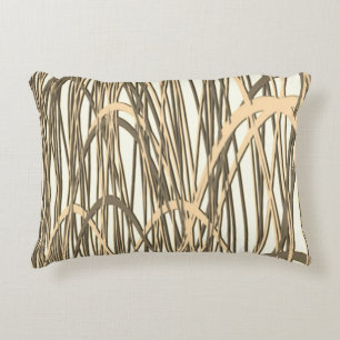 Golden Filament Decorative Cushion