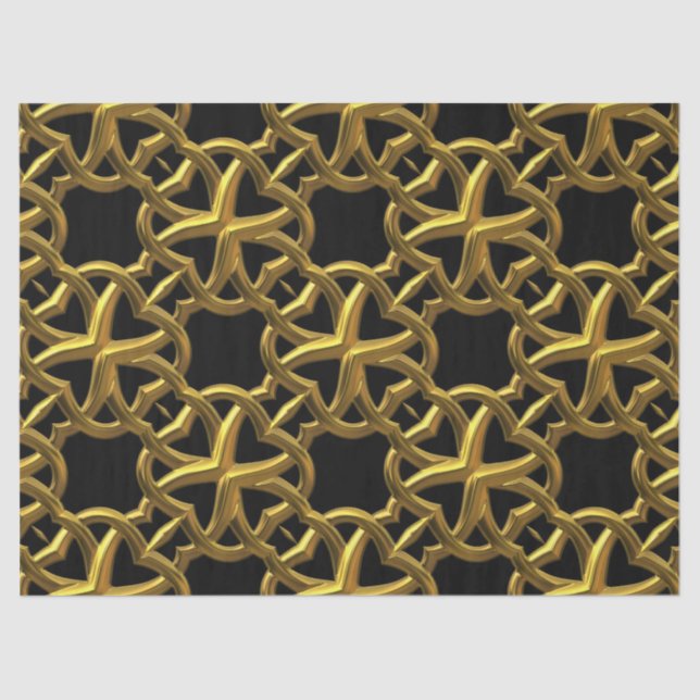 golden filigree tissue paper (Front)