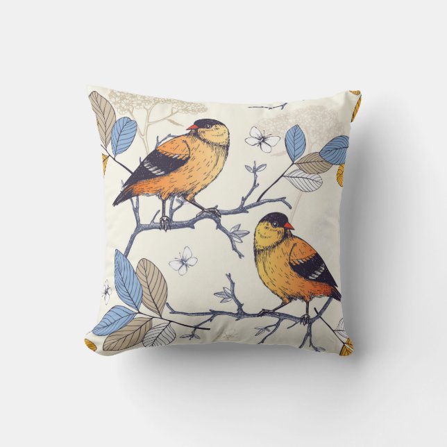 Golden Finch Cushion (Front)