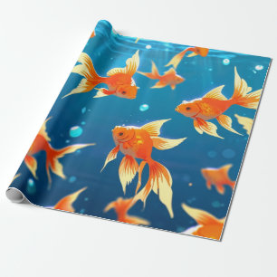 Golden Fish Wrapping Paper