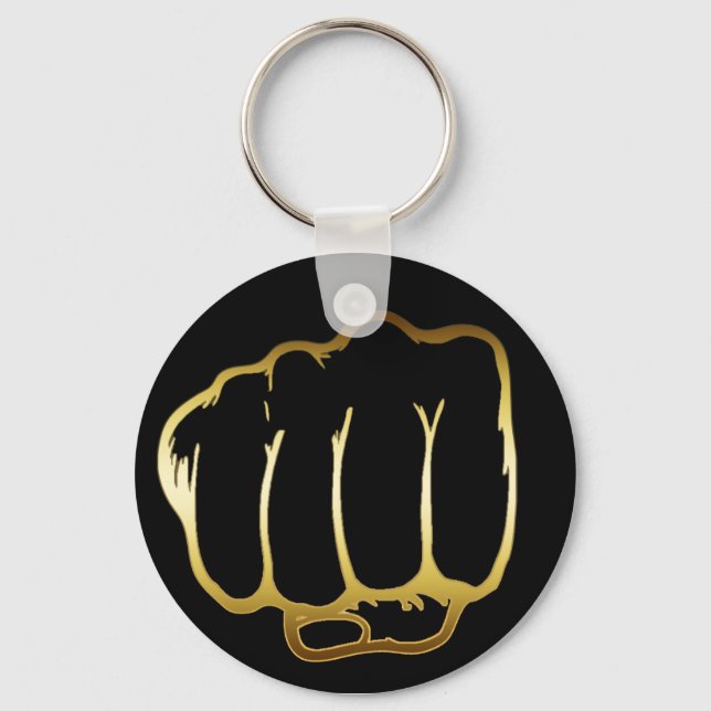 GOLDEN FIST KEY RING (Front)
