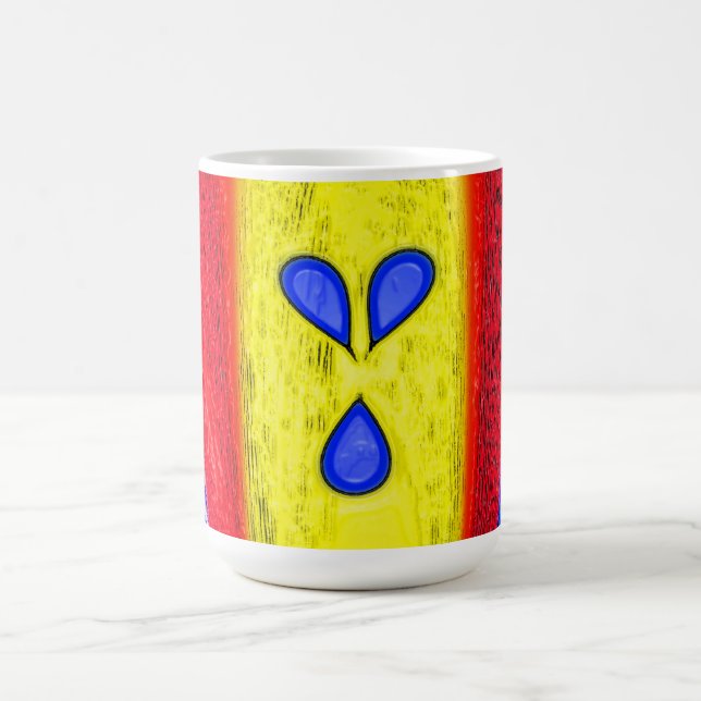 Golden flame art coffee mug (Center)