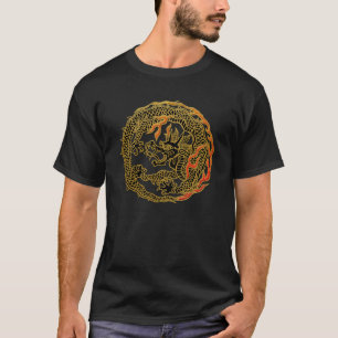 Golden Flame Dragon Emblem T-Shirt