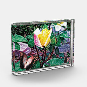 Golden Flame Photo Block