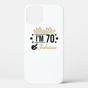 golden floral im 70 years old and fabulous iPhone 12 case