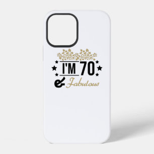 golden floral im 70 years old and fabulous iPhone 12 case