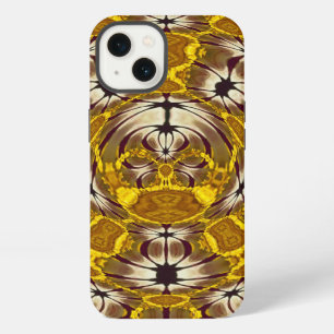 Golden Floral Mandala Boho Pattern iPhone 13 Case