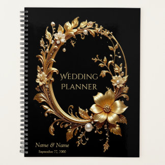Golden Floral Ornate Frame Planner