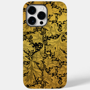 Golden Floral Pattern Oriental Flower Case-Mate iPhone 14 Pro Max Case