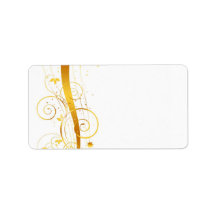 Golden florals christmas decor