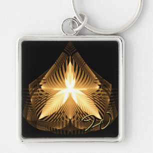 Golden Flourish 1 Keychains