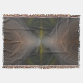 Golden Flow – Radial Color Blend Art Throw Blanket