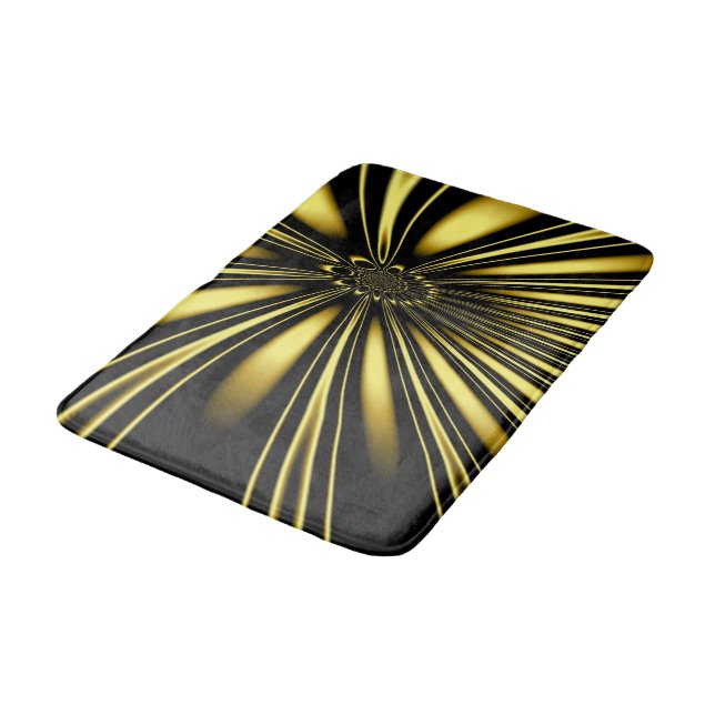 Golden Flower Bath Mat (Angled)
