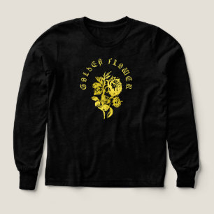 Golden Flower – Embroidered-Style Luxury Design