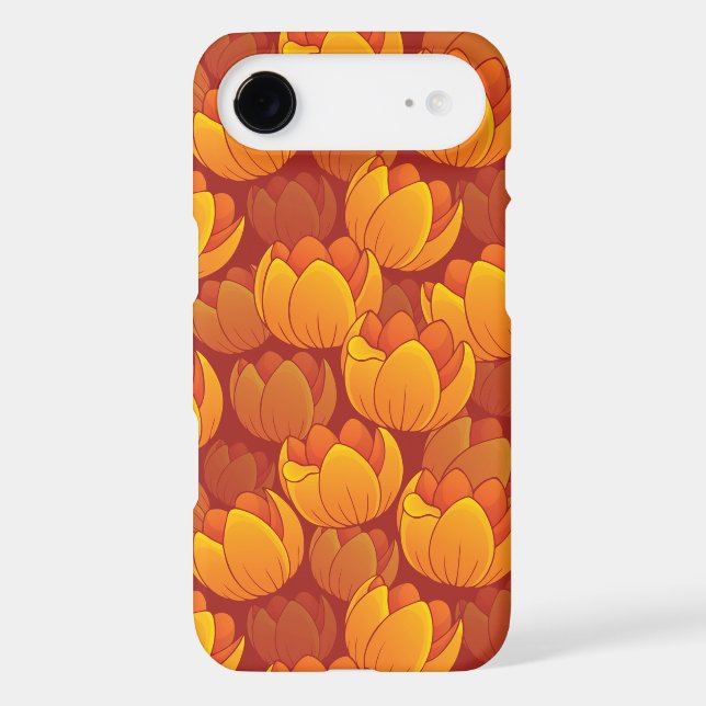 Golden Flower Pattern Case-Mate iPhone Case (Back)