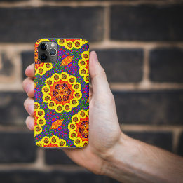 Golden flowers kaleidoscope Case-Mate iPhone case