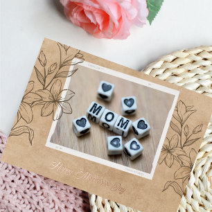 Golden Foil Happy Mother's Day Greeting Card