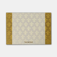 Golden foil imperial fleur de lis pattern