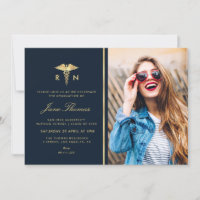 golden foil Nursing school graduation party 