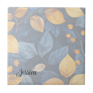 Golden Foliage Dreams Autumn Nature Beauty Tile