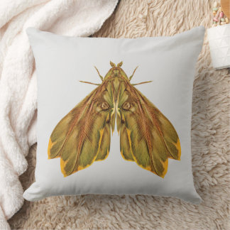 Golden Forest Moth – Surreal Nature Form Cushion