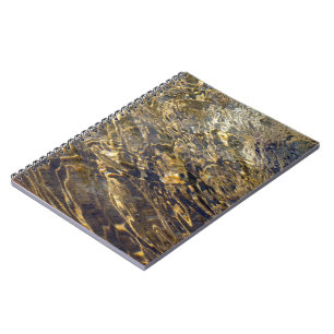 Golden Fountain Water 2 Spiral Notebook